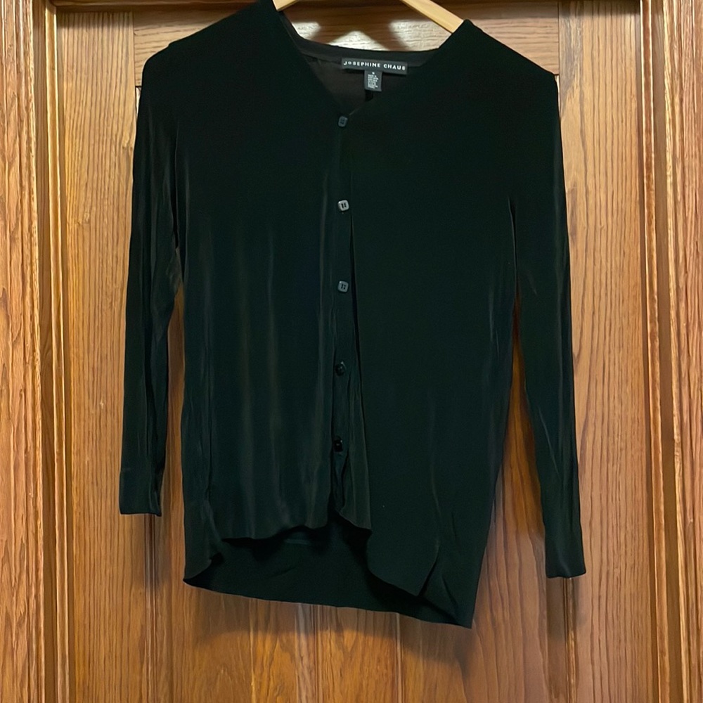 Black Button Down Top
